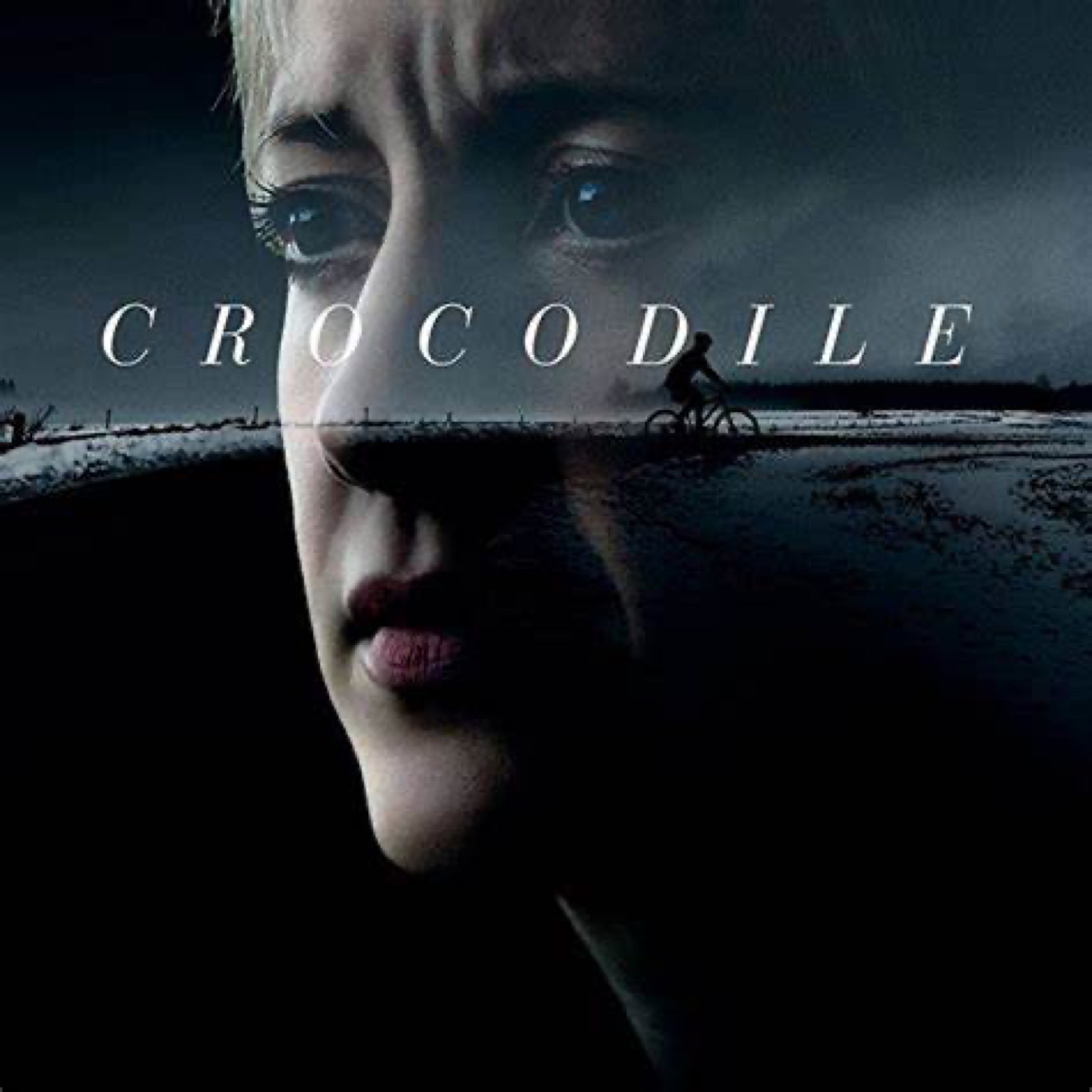 《黑鏡》Crocodile 宣傳海報，女主角臉部特寫